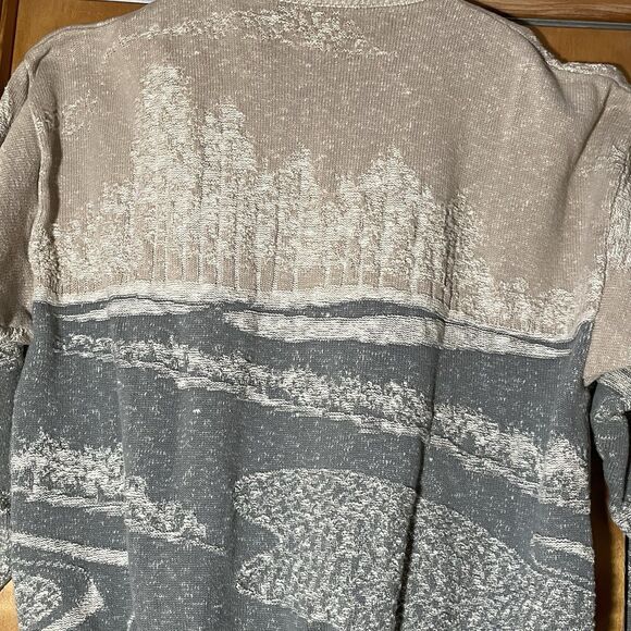 Vtg Shenandoah Sweater Mens XXL USA Abstract Graphic 90s Golf Preppy Classic - Picture 6 of 8